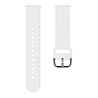 Strap-it Strap-it Bracelet silicone 'tressé' Samsung Galaxy Watch 3 41mm (blanc)