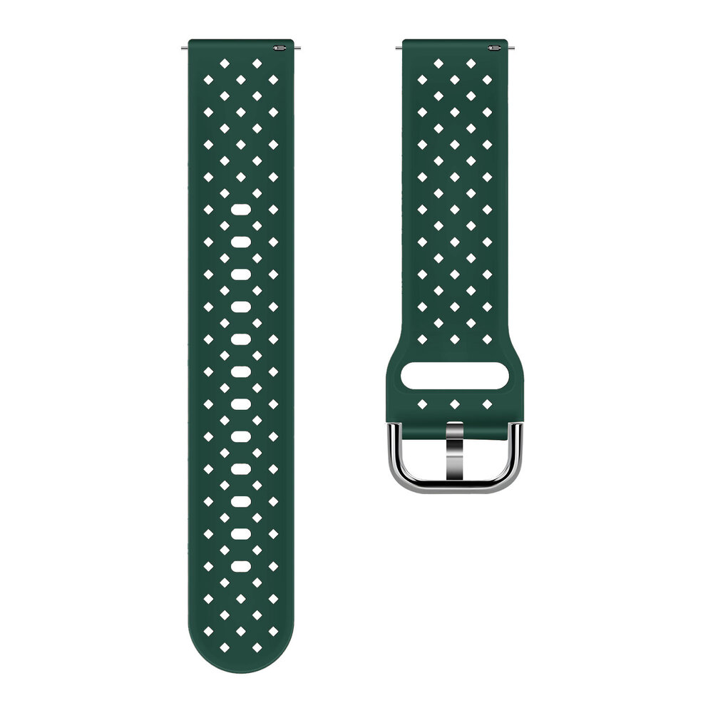 Strap-it Strap-it Bracelet silicone 'tressé' Samsung Galaxy Watch Active (vert foncé)