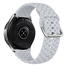 Strap-it Strap-it Bracelet silicone 'tressé' Samsung Galaxy Watch Active (gris)
