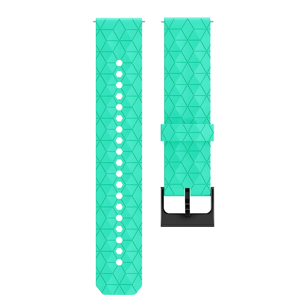 Strap-it Strap-it Bracelet silicone 'hexa' Honor Magic Watch 2 (aqua)