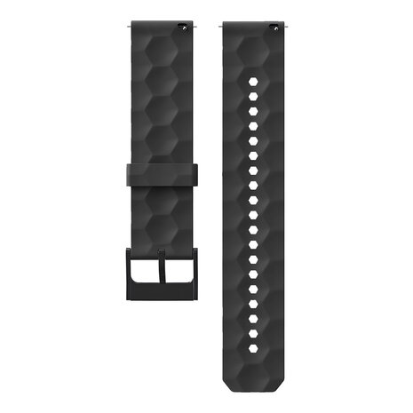Strap-it Strap-it Bracelet silicone 'hexa' Polar Ignite (noir)