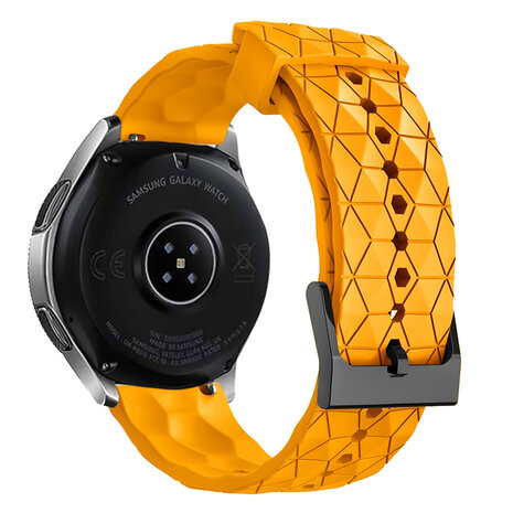 Strap-it Strap-it Bracelet silicone 'hexa' Samsung Galaxy Watch 3 45mm (orange)