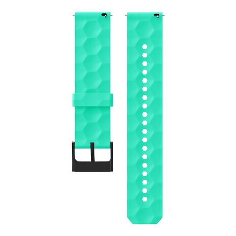 Strap-it Strap-it Bracelet silicone 'hexa' Samsung Galaxy Watch 42mm (aqua)