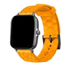 Strap-it Bracelet silicone 'hexa' Xiaomi Amazfit GTS (orange)