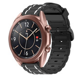 Strap-it Bracelet sport á boucle Samsung Galaxy Watch 3 41mm (noir/blanc) Strap-it Bracelet sport á boucle Samsung Galaxy Watch 3 41mm (noir/blanc)