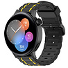 Strap-it Strap-it Bracelet sport á boucle Huawei Watch GT 3 42mm (noir/jaune) Strap-it Strap-it Bracelet sport á boucle Huawei Watch GT 3 42mm (noir/jaune)