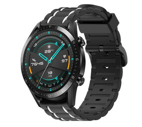 Strap-it Bracelet sport á boucle Huawei Watch GT 2 (noir/blanc) Strap-it Bracelet sport á boucle Huawei Watch GT 2 (noir/blanc)