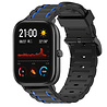 Strap-it Strap-it Bracelet sport á boucle Xiaomi Amazfit GTS (noir/bleu) Strap-it Strap-it Bracelet sport á boucle Xiaomi Amazfit GTS (noir/bleu)