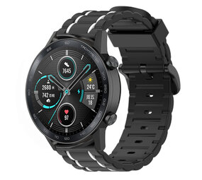 Strap-it Bracelet sport á boucle Honor Magic Watch 2 (noir/blanc)