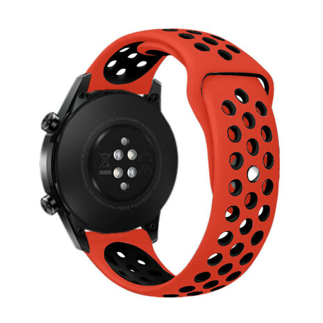 Strap-it Strap-it Bracelet sport á boucle Huawei Watch GT 2 46mm (rouge/noir)