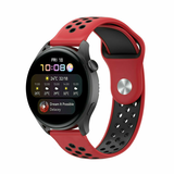 Strap-it Bracelet sport Huawei Watch 3 (Pro) (rouge/noir) Strap-it Bracelet sport Huawei Watch 3 (Pro) (rouge/noir)