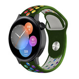 Strap-it Bracelet sport Huawei Watch GT 3 42mm (vert armée/coloré)