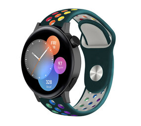 Strap-it Bracelet sport Huawei Watch GT 3 42mm (vert pin/coloré)