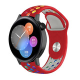Strap-it Bracelet sport Huawei Watch GT 3 42mm (rouge/coloré)