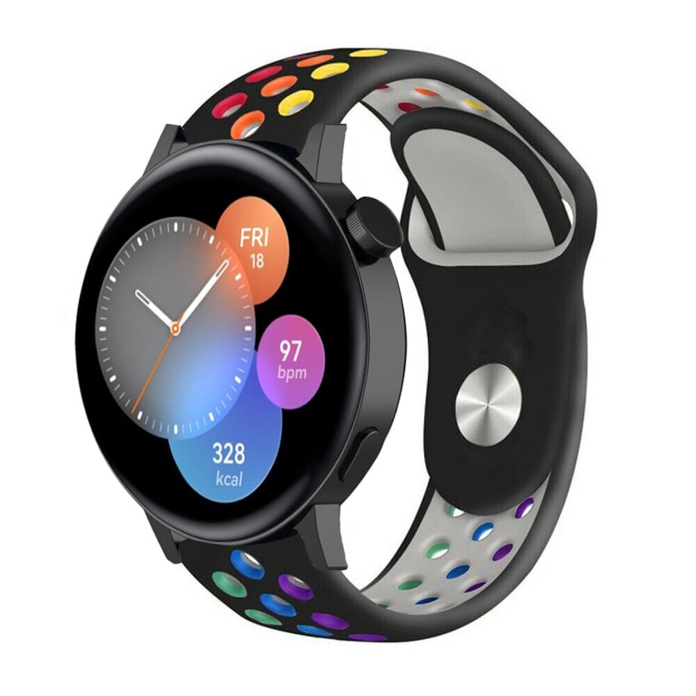 Strap-it Strap-it Bracelet sport Huawei Watch GT 3 42mm (noir/coloré)