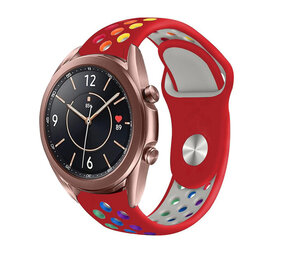 Strap-it Bracelet sport Samsung Galaxy Watch 3 41mm (rouge/coloré)
