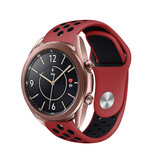 Strap-it Bracelet sport Samsung Galaxy Watch 3 41mm (rouge/noir) Strap-it Bracelet sport Samsung Galaxy Watch 3 41mm (rouge/noir)