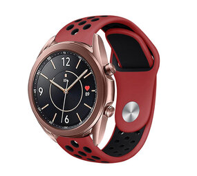 Strap-it Bracelet sport Samsung Galaxy Watch 3 41mm (rouge/noir)