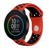 Strap-it Bracelet sport Polar Pacer (rouge/noir)