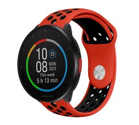 Strap-it Bracelet sport Polar Pacer (rouge/noir)