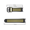 Strap-it Strap-it Bracelet sport carré Samsung Galaxy Watch 5 40mm (noir/jaune) Strap-it Strap-it Bracelet sport carré Samsung Galaxy Watch 5 40mm (noir/jaune)