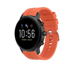 Strap-it Bracelet silicone 'Extreme' Fossil Gen 5 (orange)