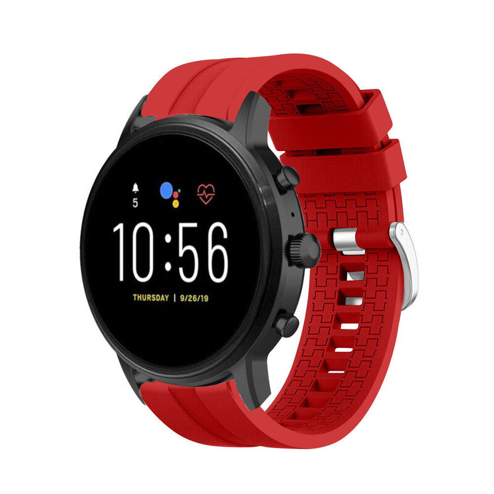 Strap-it Strap-it Bracelet silicone 'Extreme' Fossil Gen 5 (rouge)