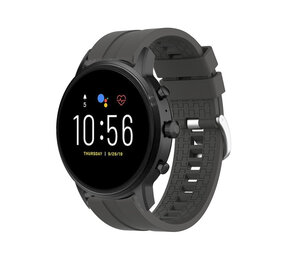 Strap-it Bracelet silicone 'Extreme' Fossil Gen 5 (gris foncé)