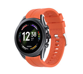 Strap-it Bracelet silicone 'Extreme' Fossil Gen 6 44mm (orange)