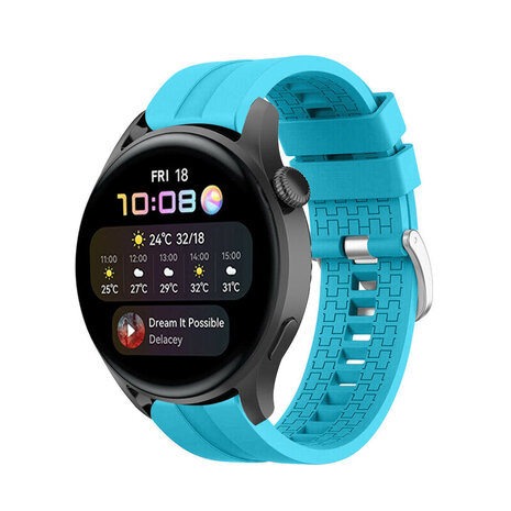 Strap-it Strap-it Bracelet silicone 'Extreme' Huawei Watch 3 (Pro) (bleu clair)