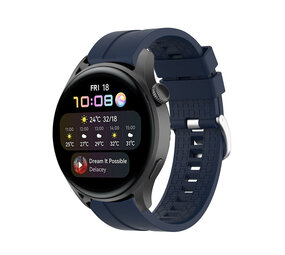 Strap-it Bracelet silicone 'Extreme' Huawei Watch 3 (Pro) (bleu foncé)