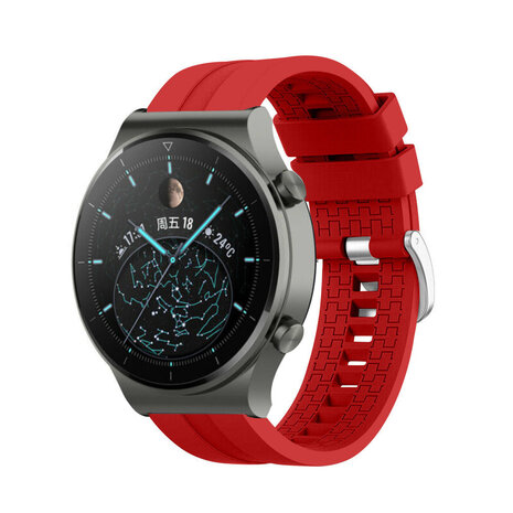 Strap-it Strap-it Bracelet silicone 'Extreme' Huawei Watch GT 2 Pro (rouge)