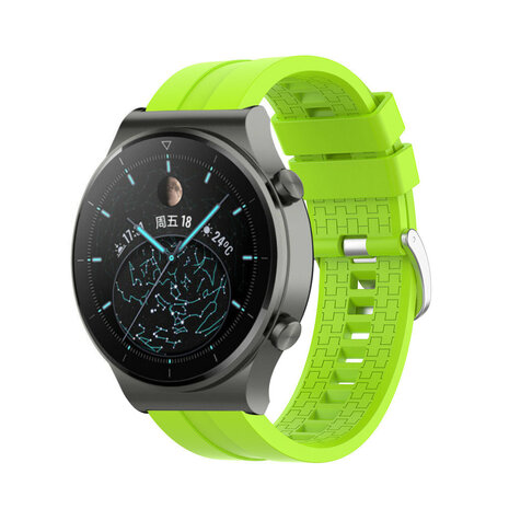 Strap-it Strap-it Bracelet silicone 'Extreme' Huawei Watch GT 2 Pro (lime)