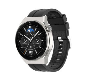 Strap-it Bracelet silicone 'Extreme' Huawei Watch GT 3 Pro 46mm (noir)