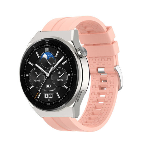 Strap-it Strap-it Bracelet silicone 'Extreme' Huawei Watch GT 3 Pro 46mm (rose)