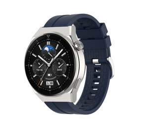 Strap-it Bracelet silicone 'Extreme' Huawei Watch GT 3 Pro 46mm (bleu foncé)