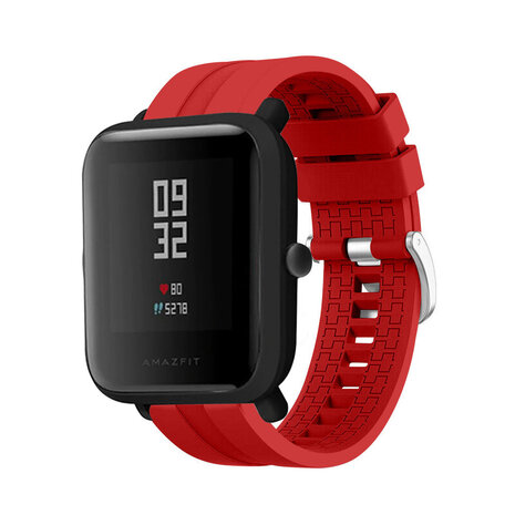 Strap-it Strap-it Bracelet silicone 'Extreme' Xiaomi Amazfit Bip (rouge)