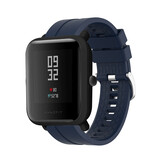 Strap-it Bracelet silicone 'Extreme' Xiaomi Amazfit Bip (bleu foncé)