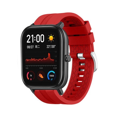 Strap-it Strap-it Bracelet silicone 'Extreme' Xiaomi Amazfit GTS (rouge)