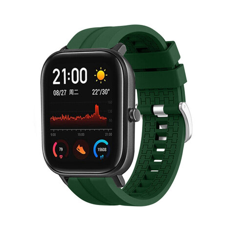 Strap-it Strap-it Bracelet silicone 'Extreme' Xiaomi Amazfit GTS (vert)