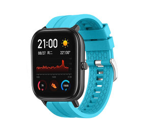 Strap-it Bracelet silicone 'Extreme' Xiaomi Amazfit GTS (bleu clair)