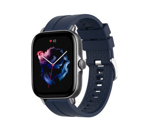 Strap-it Bracelet silicone 'Extreme' Amazfit GTS 3 (bleu foncé)