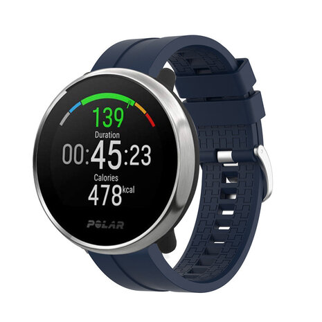 Strap-it Strap-it Bracelet silicone 'Extreme' Polar Ignite (bleu foncé)