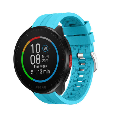 Strap-it Strap-it Bracelet silicone 'Extreme' Polar Pacer (bleu clair)