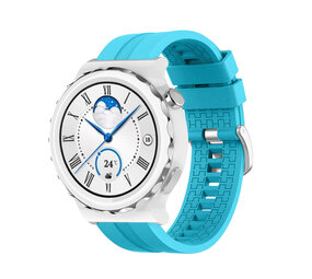 Strap-it Bracelet silicone 'Extreme' Huawei Watch GT 3 Pro 43mm (bleu clair)
