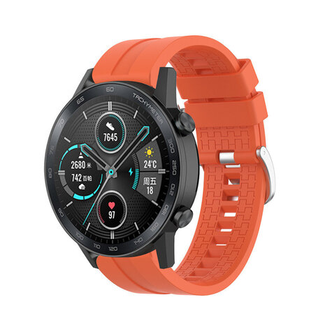 Strap-it Strap-it Bracelet silicone 'Extreme' Honor Magic Watch 2 (orange)