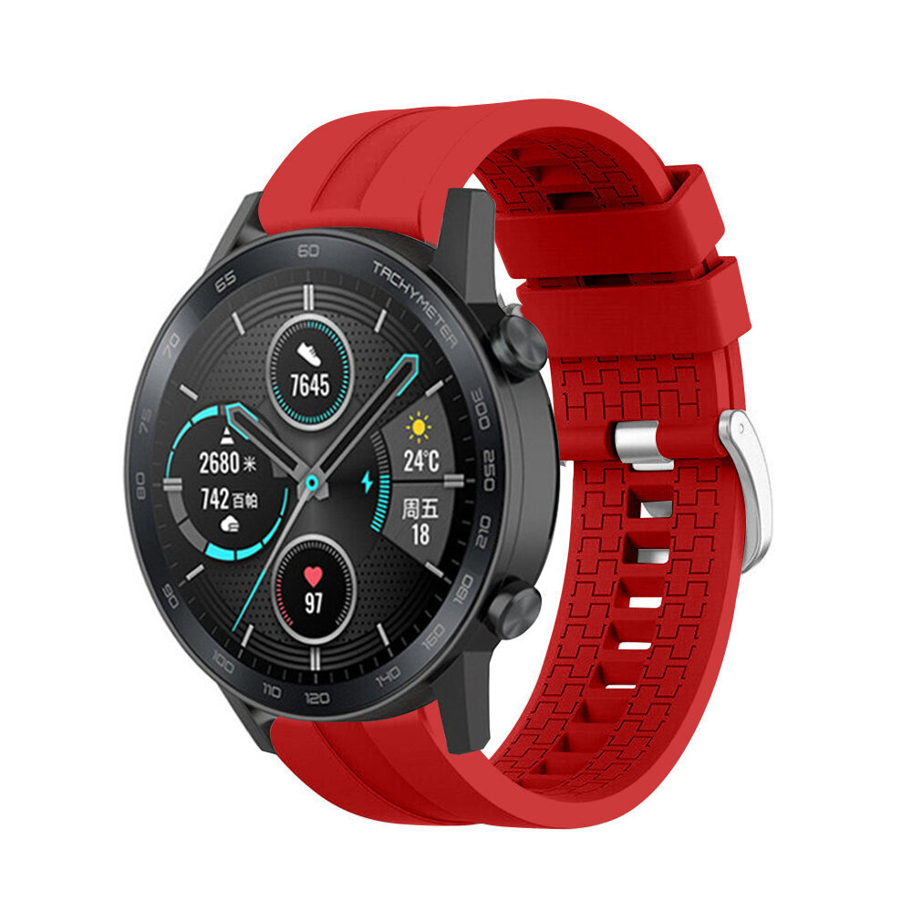 Strap-it Strap-it Bracelet silicone 'Extreme' Honor Magic Watch 2 (rouge)