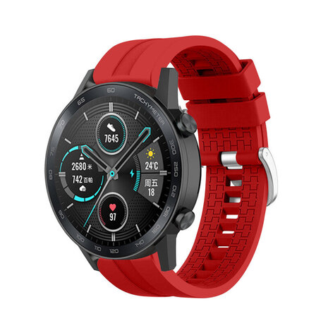 Strap-it Strap-it Bracelet silicone 'Extreme' Honor Magic Watch 2 (rouge)