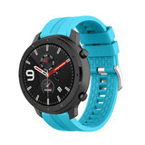 Strap-it Bracelet silicone 'Extreme' Xiaomi Amazfit GTR (bleu clair)