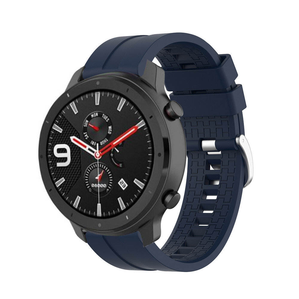 Strap-it Strap-it Bracelet silicone 'Extreme' Xiaomi Amazfit GTR (bleu foncé)